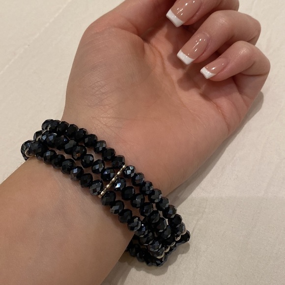 𝅺Crystal & bead bracelet - Picture 5 of 5